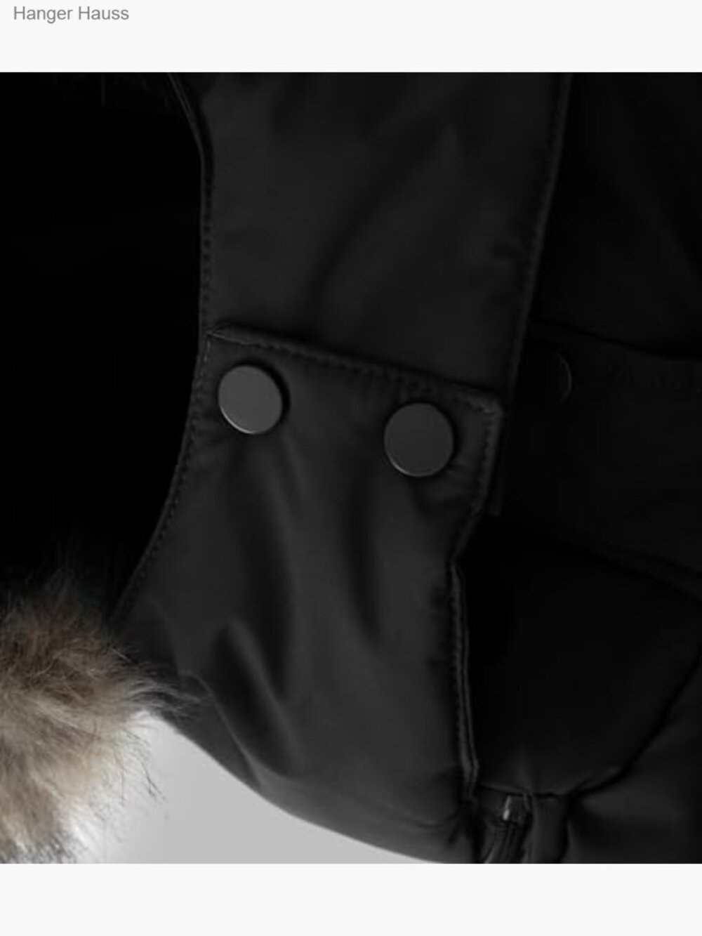 Quilted Puffer Jacket with Removable Fur Hood, Warm Winter Coat Plus Size - Picture 6 of 7